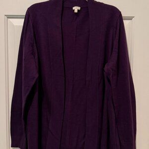 Talbots Solid Cardigan Plus Size 1X